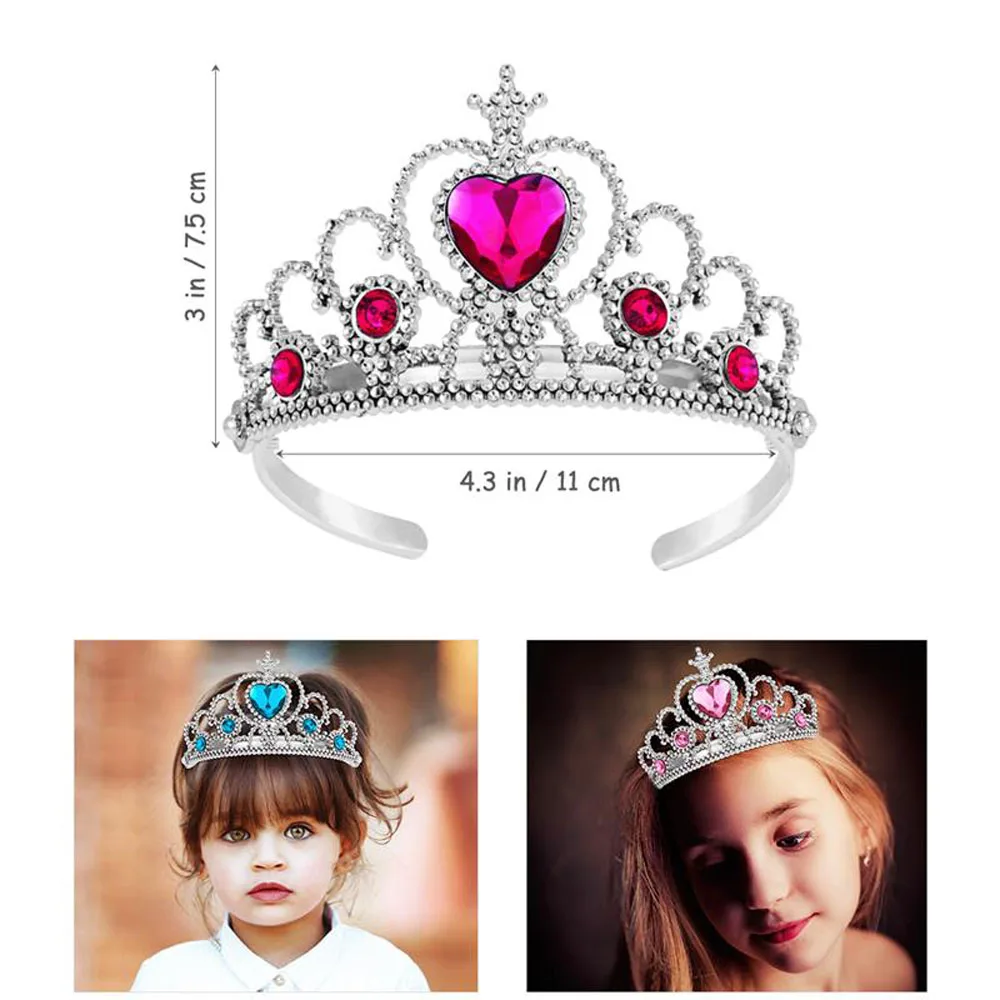 Giochi di ruolo bacchette magiche fascia a forma di cuore Tiara accessori per lo Styling dei capelli copricapo accessori moda giocattolo per bambini