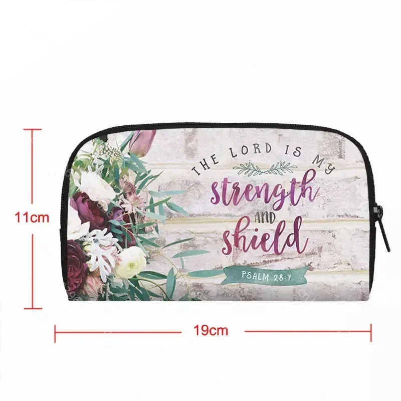 Christian Bible Verse Witch Wallet Women Money Bags God He Will Sustain You Purse Credit Card Phone Holders Bag Long Wallets