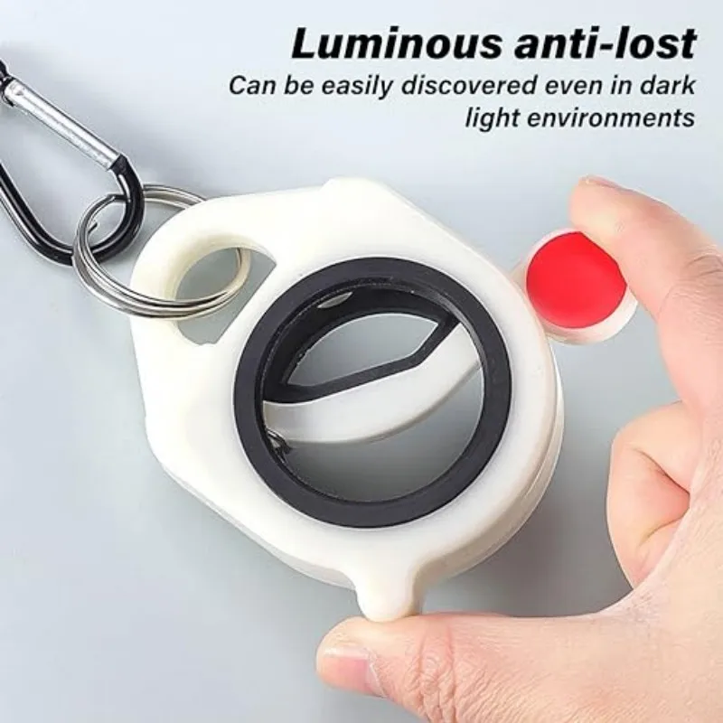 Plastic Cable Tie Organizer Holder Fluorescent Storage Plastic Cable Tie Portable Cable Tie Storage Key Chain Wiring Accessories image 2