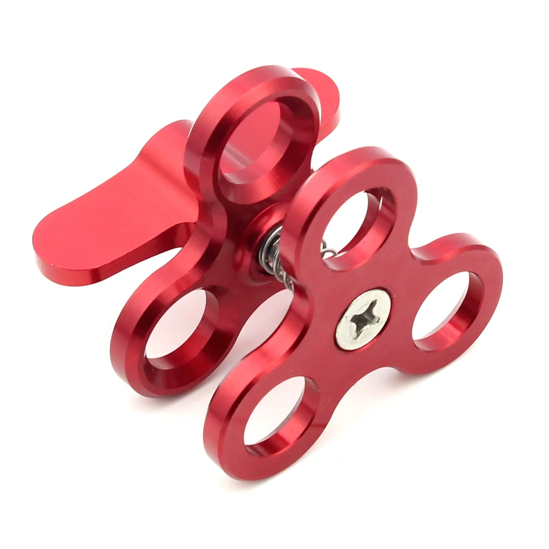 Dreifach-Schmetterlings clip 1 "Kugelkopf-Befestigungs halterung für Gopro 13 Insta360 x4 Tauch schale Ring Licht kugel klemme Stativ kugel adapter – Detail 10