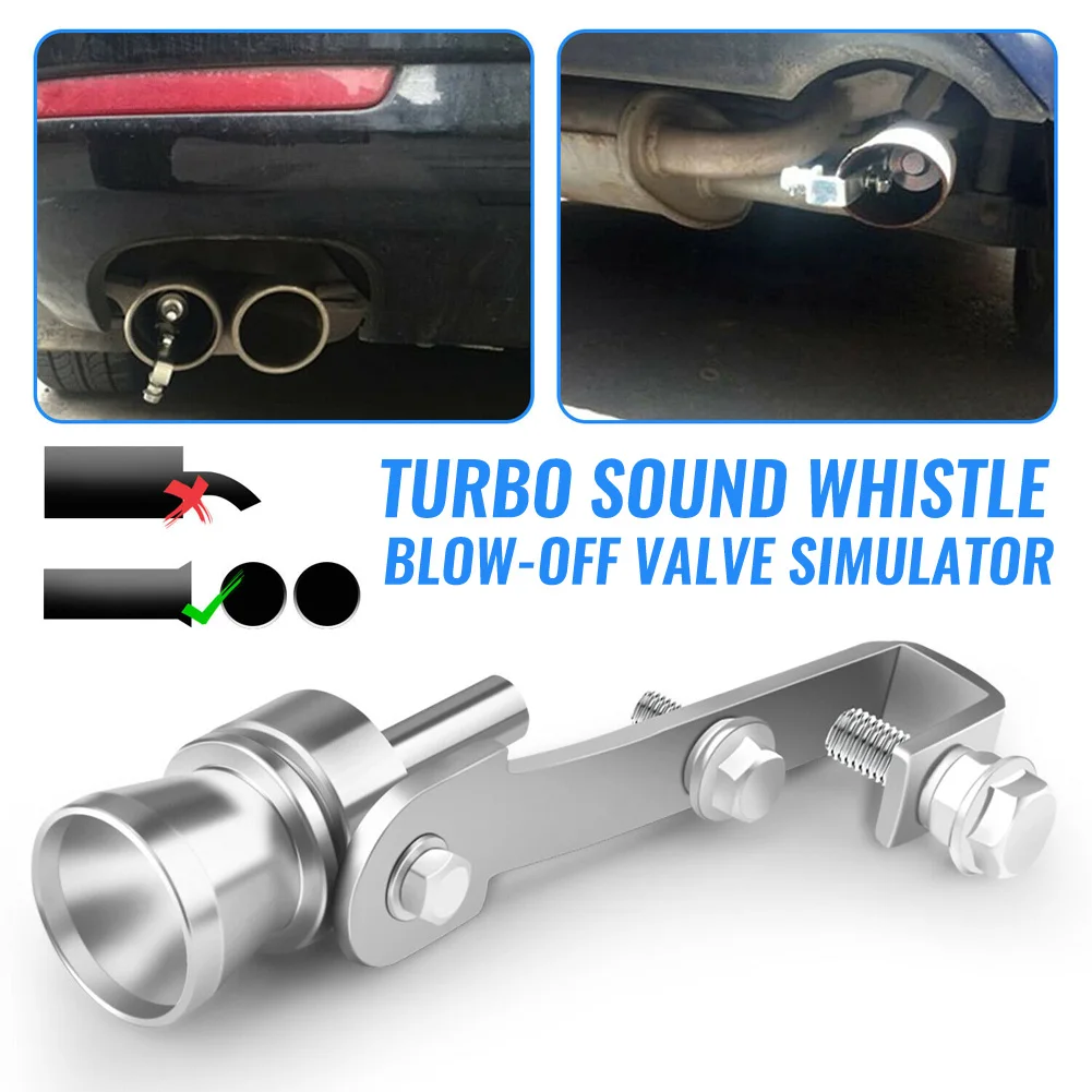 1PC Auto Turbo Uitlaatpijp Oversized Roar Maker Sound Whistle Simulator Uitlaat Pijp Fluitje Auto Vervangende Onderdelen S/M/L/XL