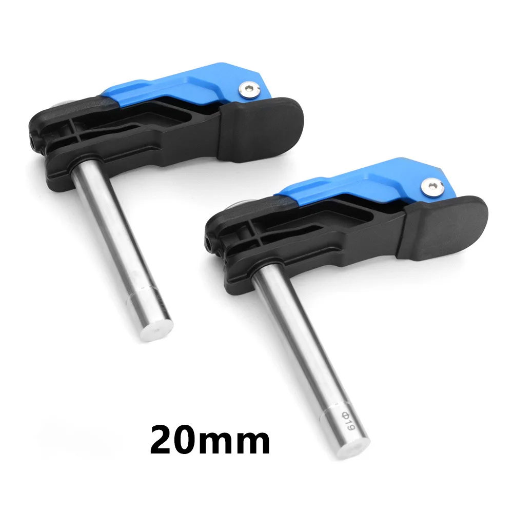 2pcs Aluminum Woodworking Quick Press Clamp 19mm 20mm Quick Guide Rail Clamp Carpenter F Clamp For Track Saw Woodworking Tools