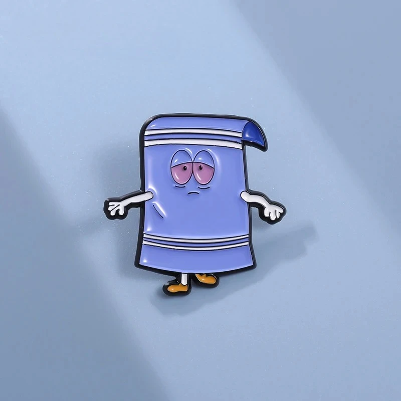 Funny Comedy Cartoon Anime Enamel Pins Creative Cute Towel Decorative Brooches Gift Lapel Badges Jewelry Accessories Wholesale