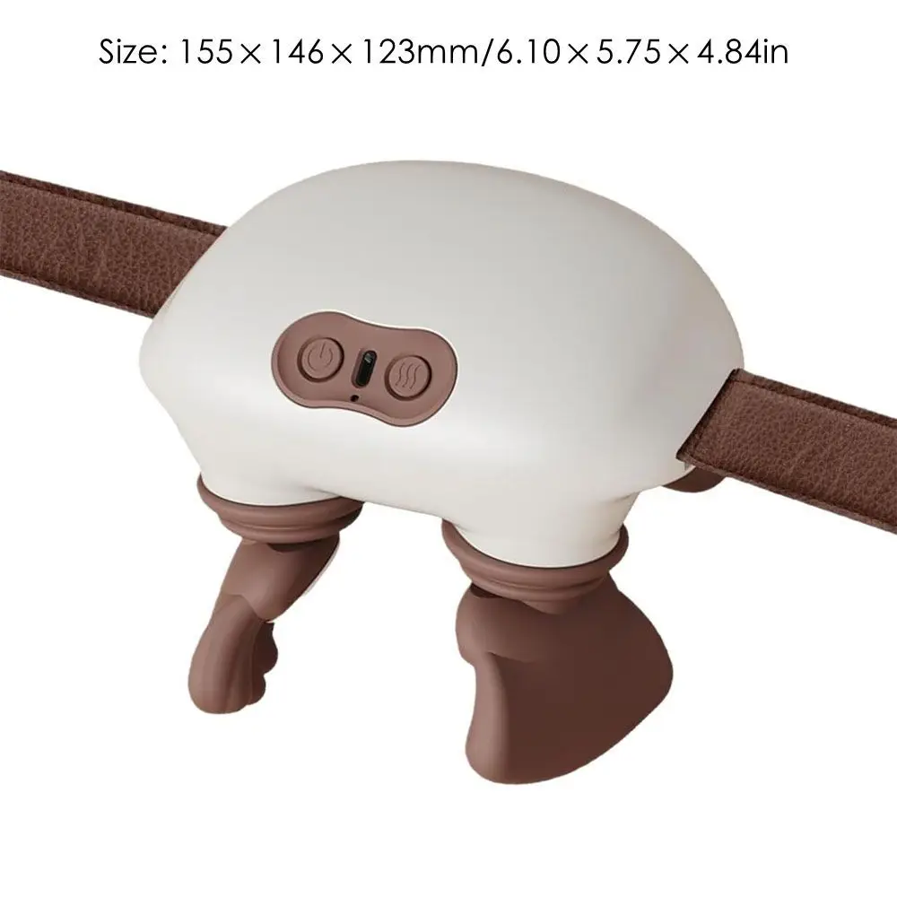 Deep Tissue Neck Massager Pillow Cordless Heated Electric Kneading Massage Pillow Long Lasting with 3-Speed Adjustment