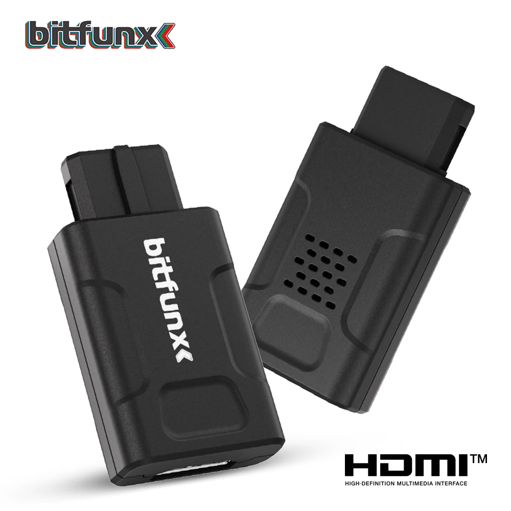 Bitfunx 720P 1080P adaptateur HDMI pour Console N64/SNES/SFC/NGC 4:3/16:9 rapport d'aspect commutation SV et entrée Composite convertisseur HDTV