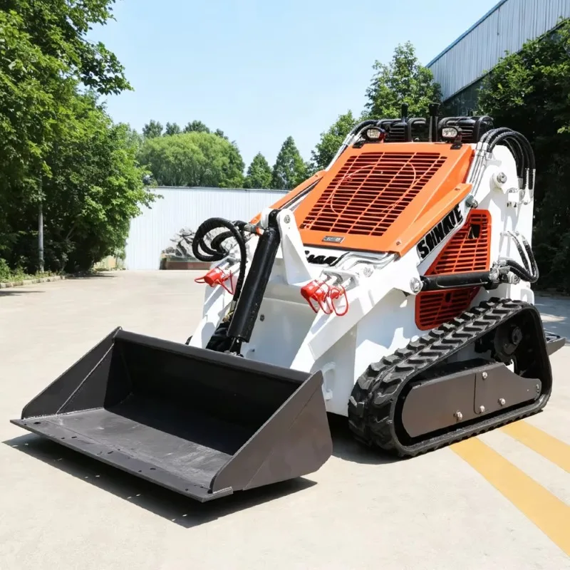 Hydraulic Skid Steer Loader Compact Mini Loader Construction Equipment Front Loader Multi Function Work Machine