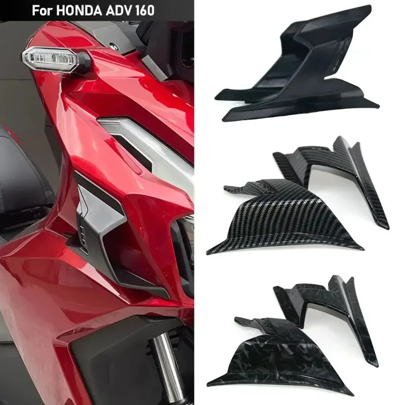

For Honda ADV160 2022 2023 1Pair Motorcycle Aerodynamic Fairing Winglet ABS Spoiler Compatible Models Side Spoiler Accessories
