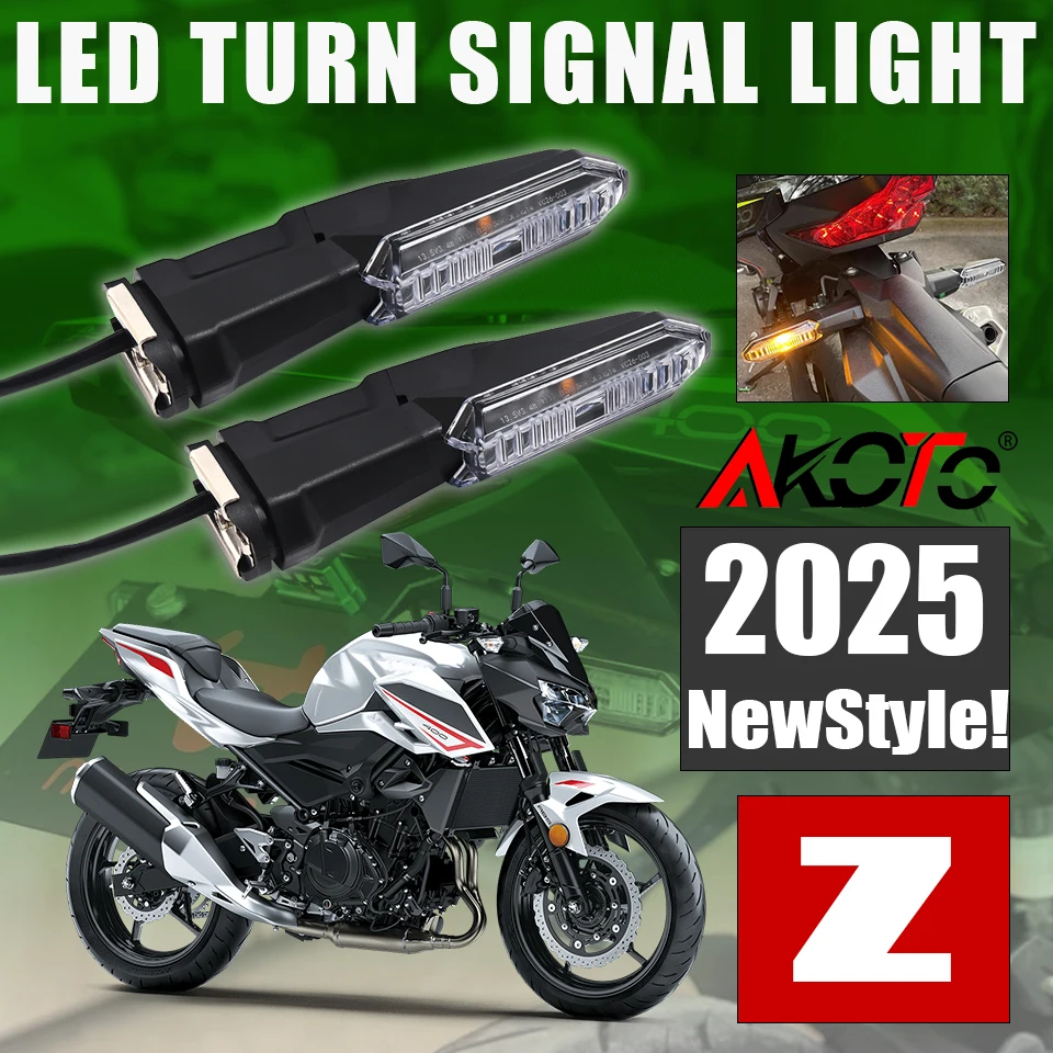 

Motorcycle Turn Signals Light For KAWASAKI Z125 Z250 Z250SL Z300 Z400 Z500 Z650 Z750 Z800 Z900 Z900RS Z1000 ZE1 Flashers Blinker