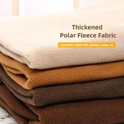 Thickened Polar Fleece Fabric Single Sided Short Plush High-quality Cloth DIY Material Outerwear Jackets Plush Lining Hoodie