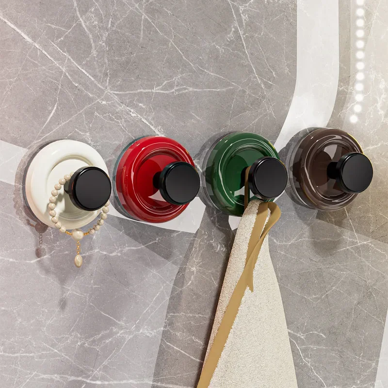 Dopamine Suction Cup Hook Adhesive Strong Load-bearing Punch-free Bathroom Toilet Kitchen Door Behind the Traceless Sticky Hook