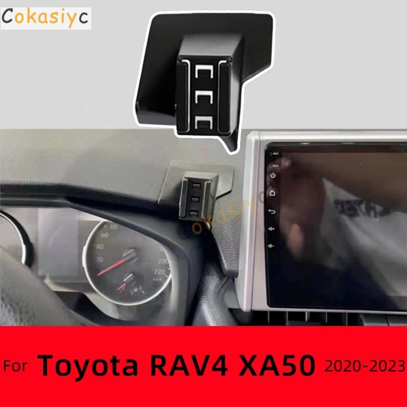 

For Toyota RAV4 XA50 2020 2021 2022 2023 Car Phone Holder Strong Special Fixed Bracket Base Wireless Charging Cars Accessories