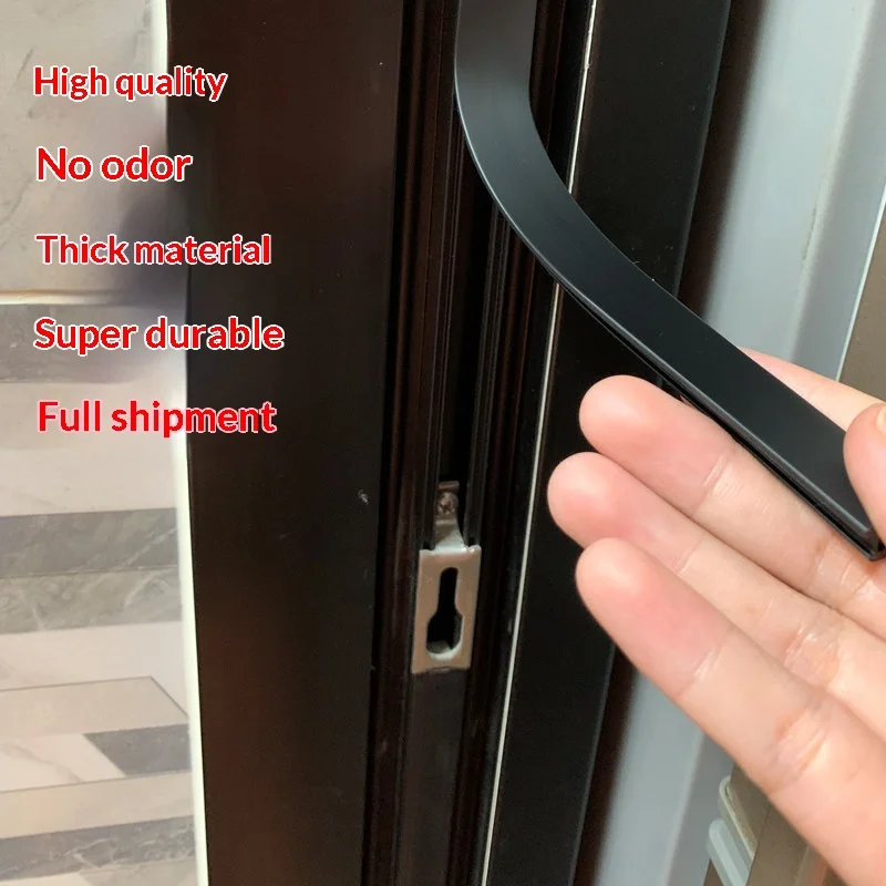 2M Broken Bridge Aluminum Alloy Balcony Kitchen Sliding Door Sealing Strip Groove Cover Door Frame Sealing Strip Cover