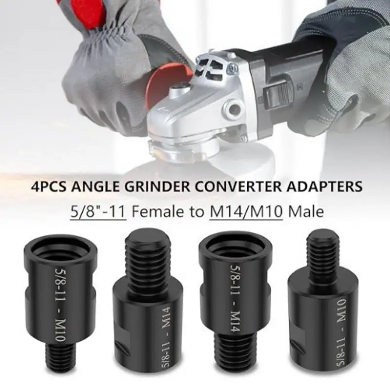 Adaptateur de filetage de connecteur pet4X, convertisseur pour meuleuse d'angle, 5 en 11, femelle vers mâle M14, M10