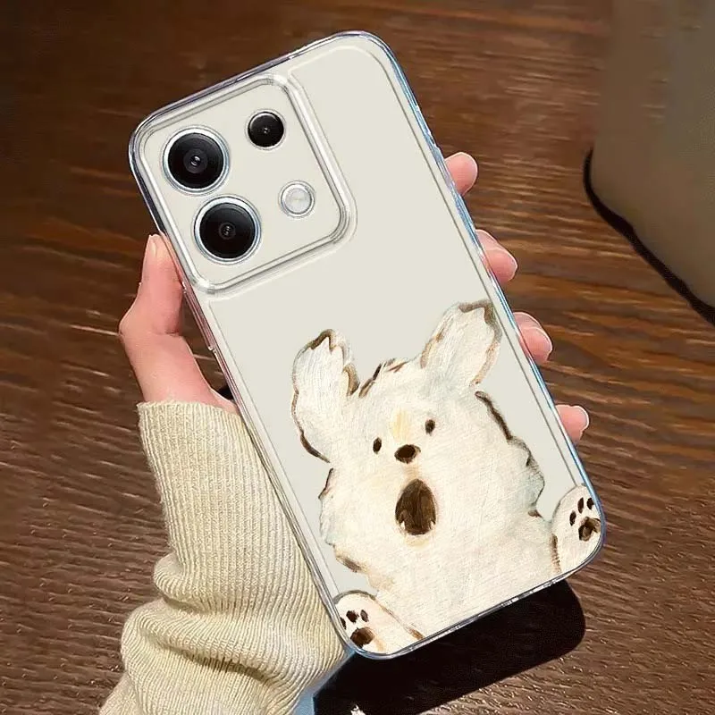

Funny Lamb Cartoon Phone Case For Xiaomi Redmi 10 11 K30 K40 K50 K60 K70 Pro Prime Plus Ultra Zoom 5G TPU Transparent
