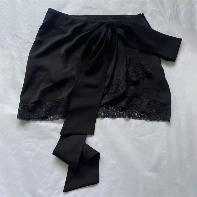 Immagine 5: Gonna da donna Nuova minigonna sexy patchwork di pizzo per l'estate 2025 Gonna corta asimmetrica sottile a vita bassa y2k mezza gonna da donna