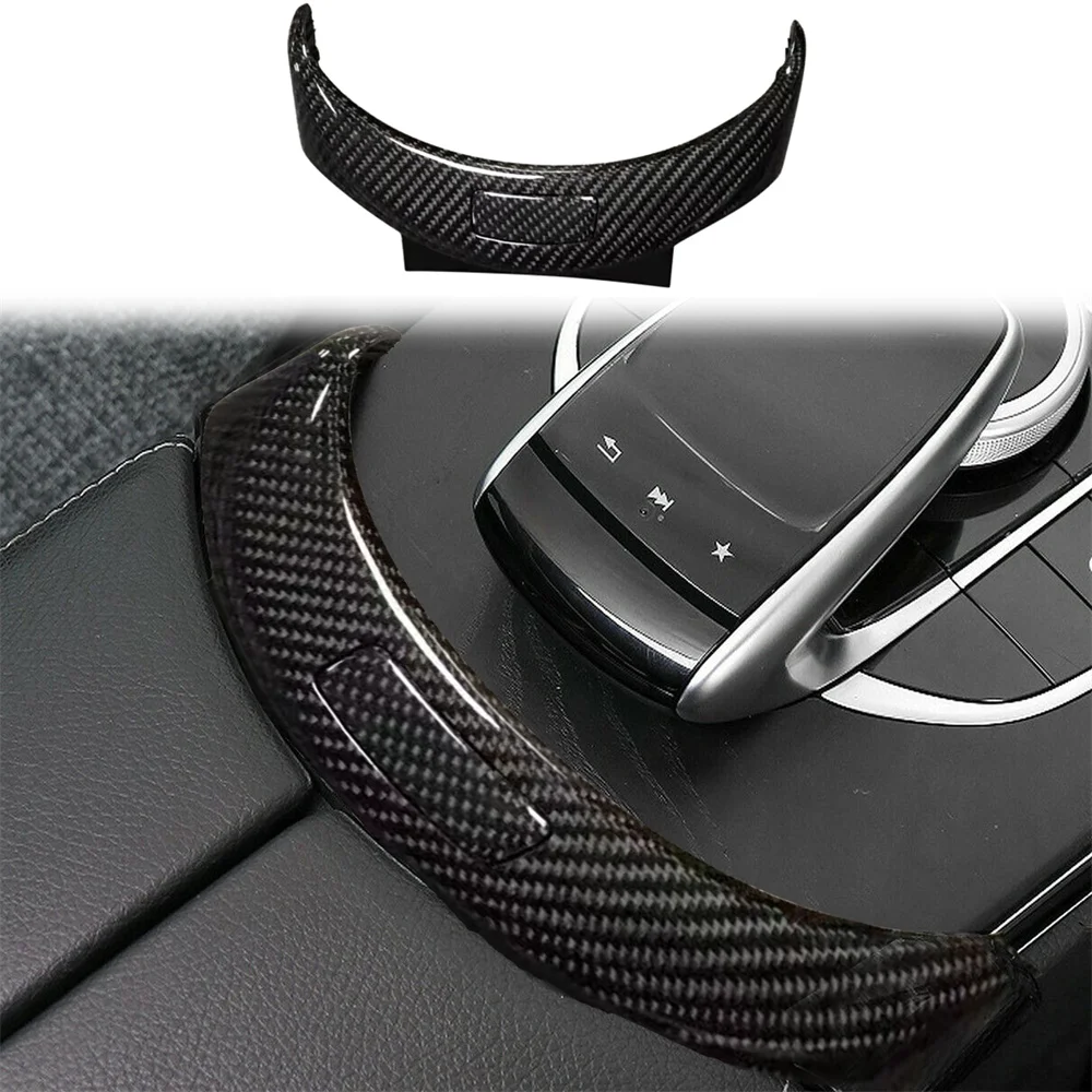 Carbon Fiber Console Armrest Box Switch Cover forBenz W205 W253 2015-2020 C180 C200 C260 C300 C43 C63 GLC200 GLC260 GLC300 GLC43