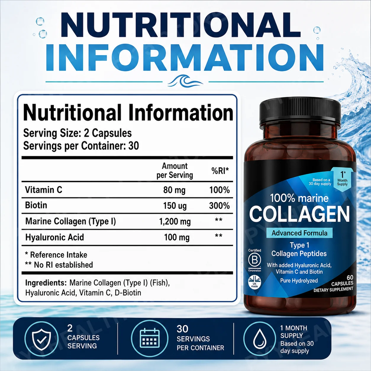 Meereskollagen-Kapseln für Fra – Vitamin C Powder Bewertung und Preis