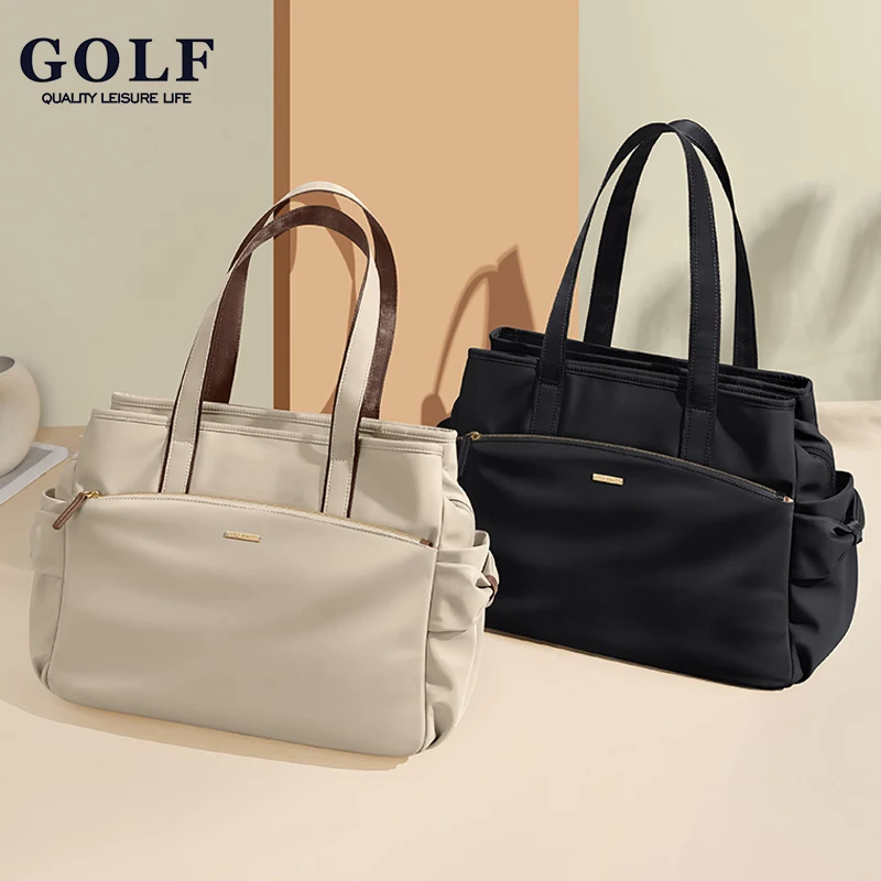 

GOLF QUALITY Simplified Large Capacity Women's Crossbody Bag Multi-Layer Nylon Handbag Shoulder Travel Commuting Bag Waterproof