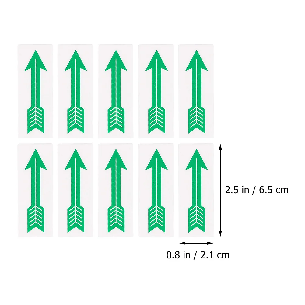 10 Uds. Pegatinas con logotipo de flecha, pegatinas de indicación para indicar emblemas, indicador de pared, marcado de direcciones