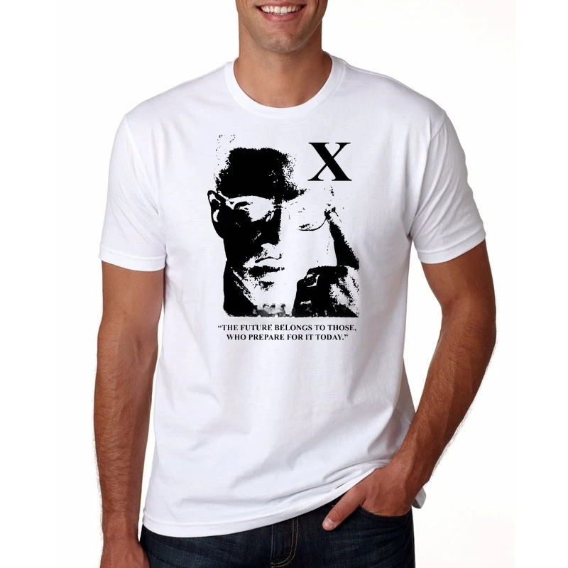 تي شيرت Malcolm x للرجال ، الموضة ، الجودة العالية ، خمر ، ملابس الشارع ، مضحك ، الإمبرطورة ، أمريكا ، الولايات المتحدة الأمريكية