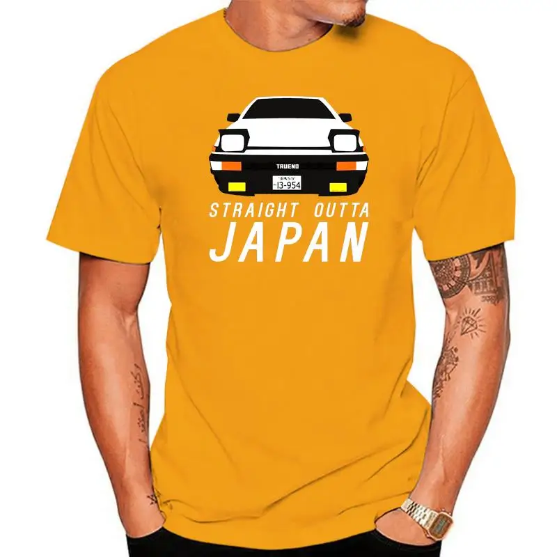 New Design Men Anime Ae86 Panda Initial D T Shirt Round Neck Unique Design T-Shirt Wholesale