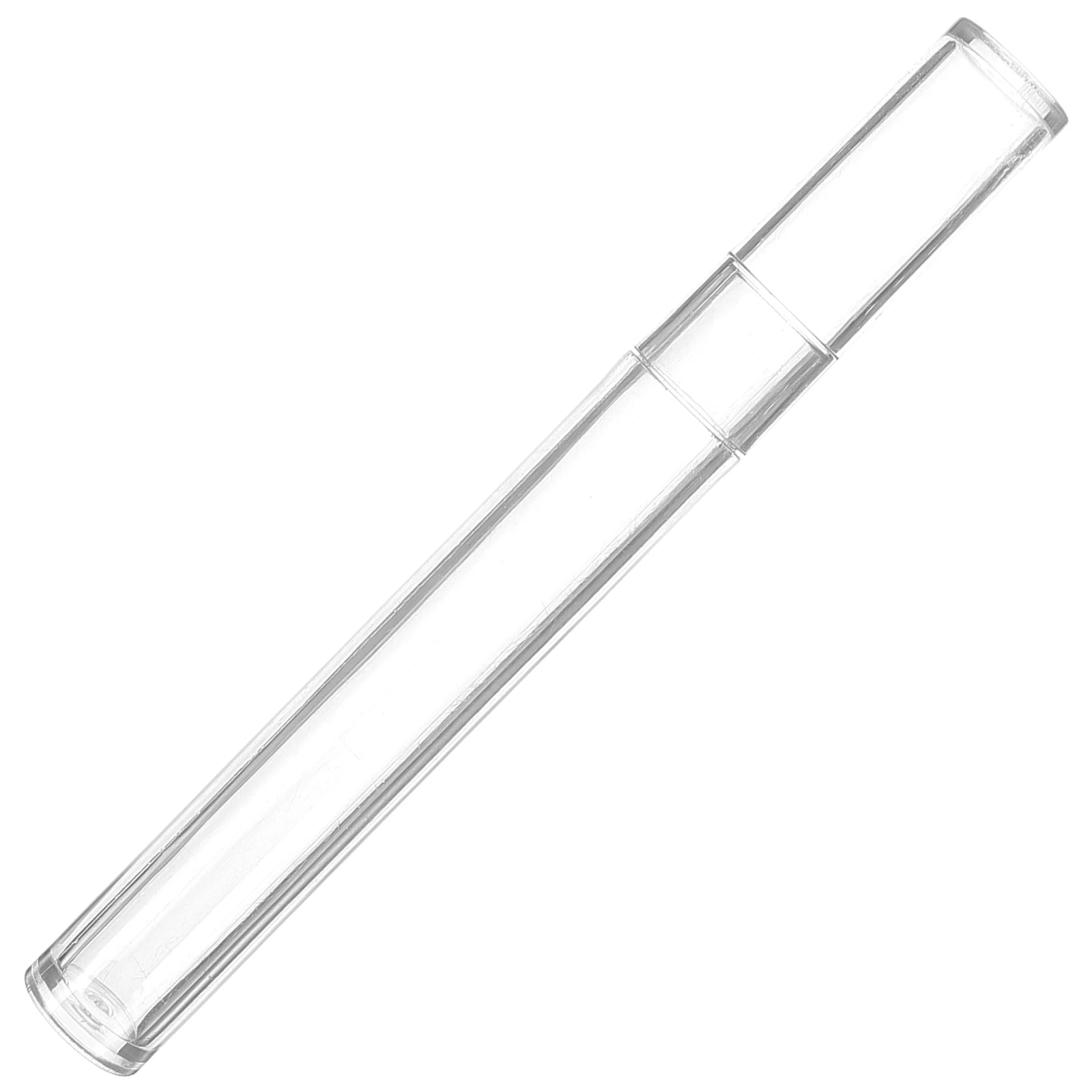 

Tweezers Storage Box Cylinder Shaped Plastic Travel Case for Eyelash Extension Tools Organizing Makeup Accessories
