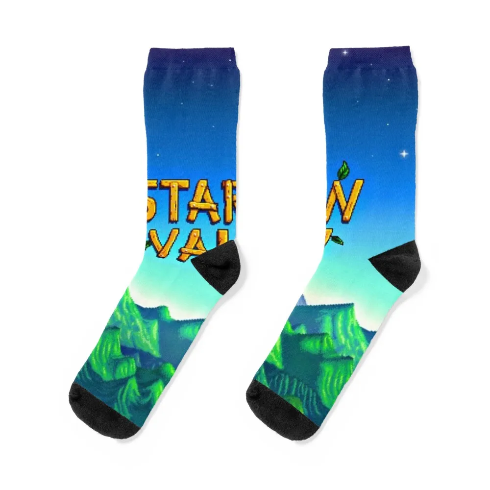 

Stardew valley title Socks winter sheer anti-slip Designer Man Socks Women's