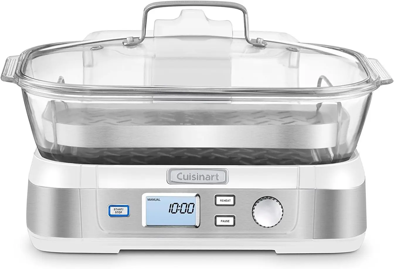STM-1000 Cook Fresh Digital Glass Steamer, One Size, Stainless Steel