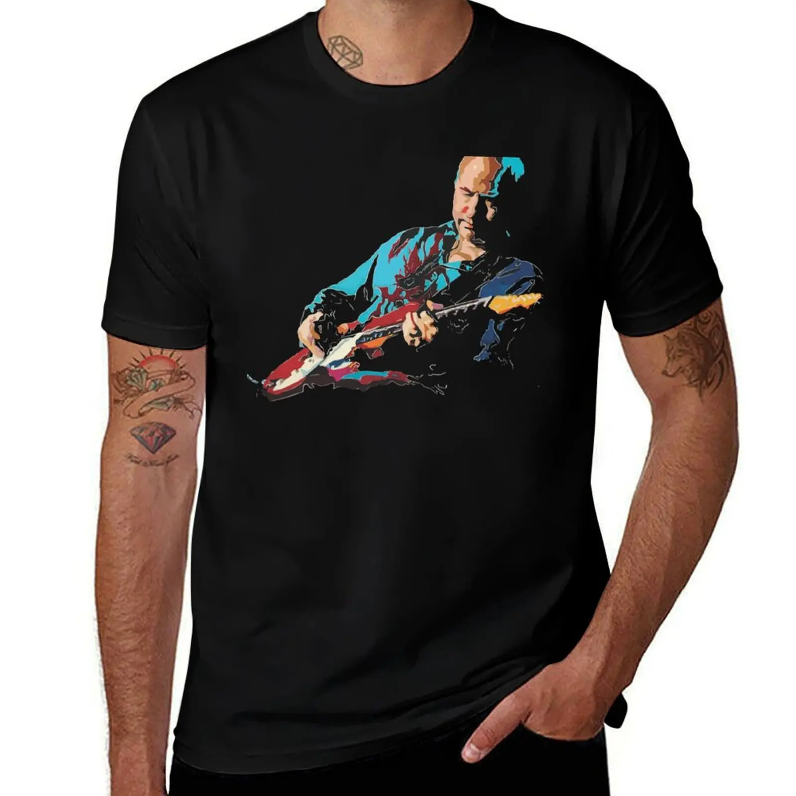Mark Knopfler T-Shirt Large Size Loose Casual Tee T-Shirt