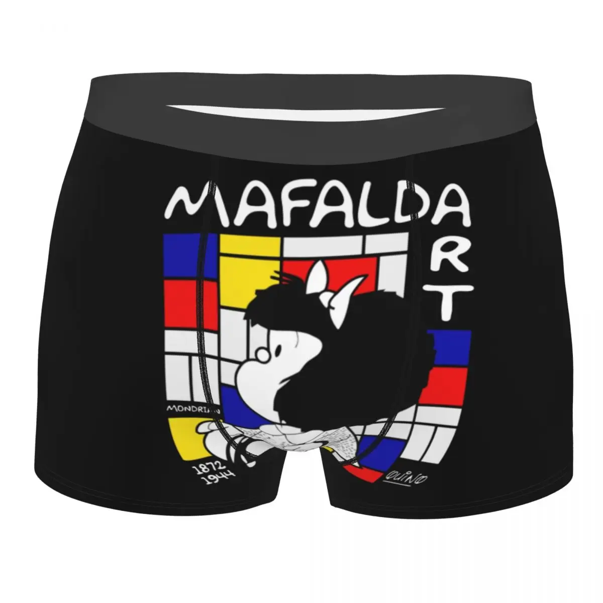 

Мужское нижнее белье Mafalda Enjoy The Art Of Mondrian, мужские шорты с принтом, дышащие трусы