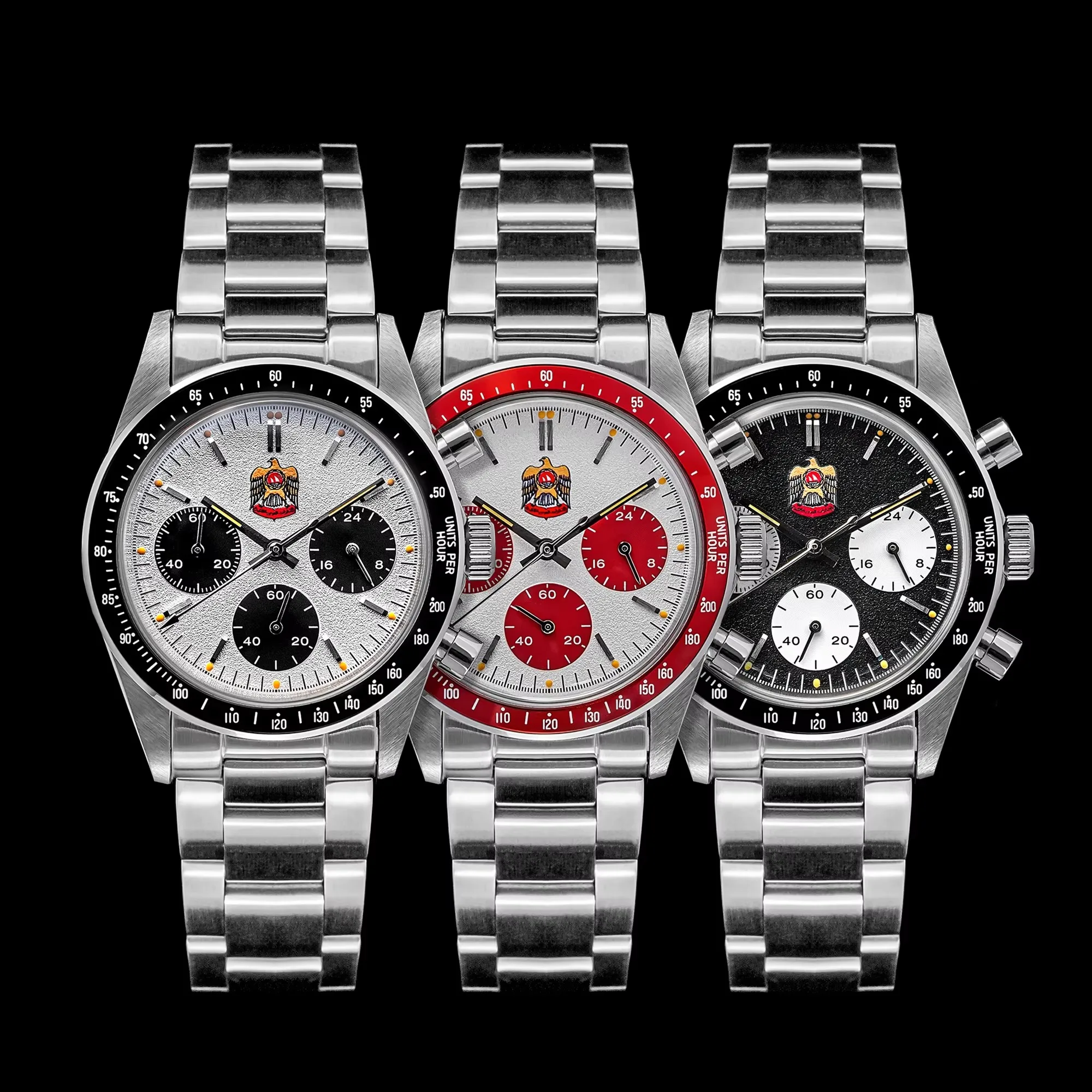Thorn T010 37mm Quartz Watch VK63 Movement Mens Chronograph Watch Sapphire K9 Glass Luminous Waterproof Fashionable Retro Watch