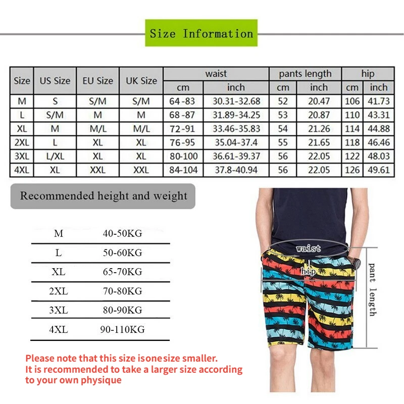 Men New Beach Short Pants Trunks Multi Styles Loose Drawstring Casual Quick Dry Beach Shorts Summer Printed Beach Short