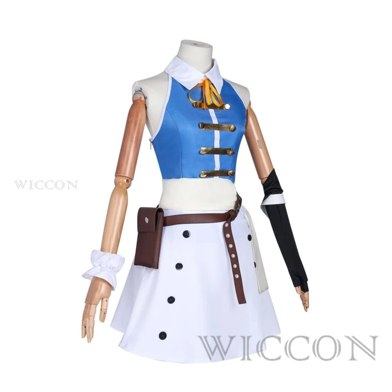 Lucy Heartfilia Anime Cosplay Costume pour femme, nickel é, queue nette, robe, perruque, chaussures, botte, tenues, Halloween, carnaval, fête, trempé