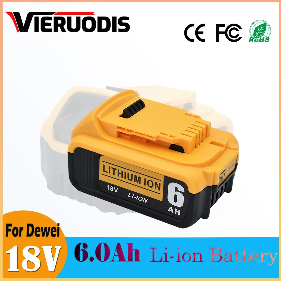 

For dewalt 20V 5.0Ah battery compatible dewalt Cordless screwdriver drill Screw gun wrench impact batteries DCB203 DCB181 DCD790