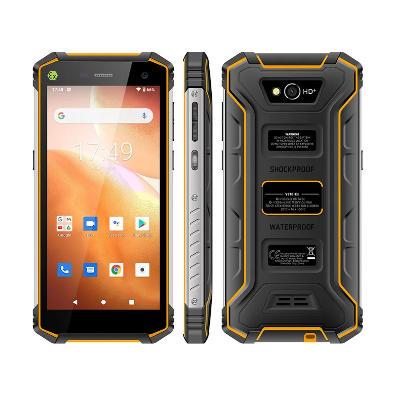 

V31D-EX ATEX Certificate Explosion Proof Android11 Rugged Smartphone II Zone Dual Sim Mobile Phone