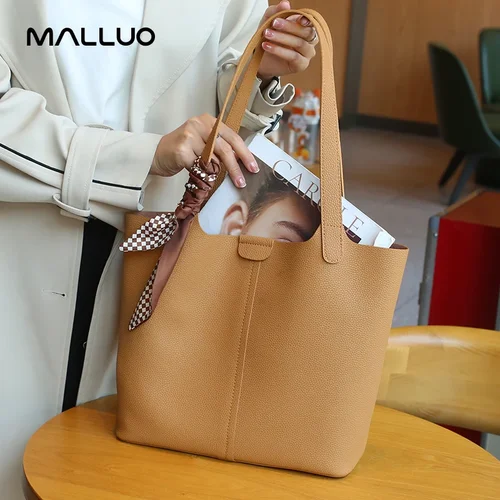 Imagen 2 del producto Bolso de lujo de diseñador de cuero genuino, bolso de hombro informal a la moda de gran capacidad, bolso de trabajo para ir al trabajo para mujer, oficina
