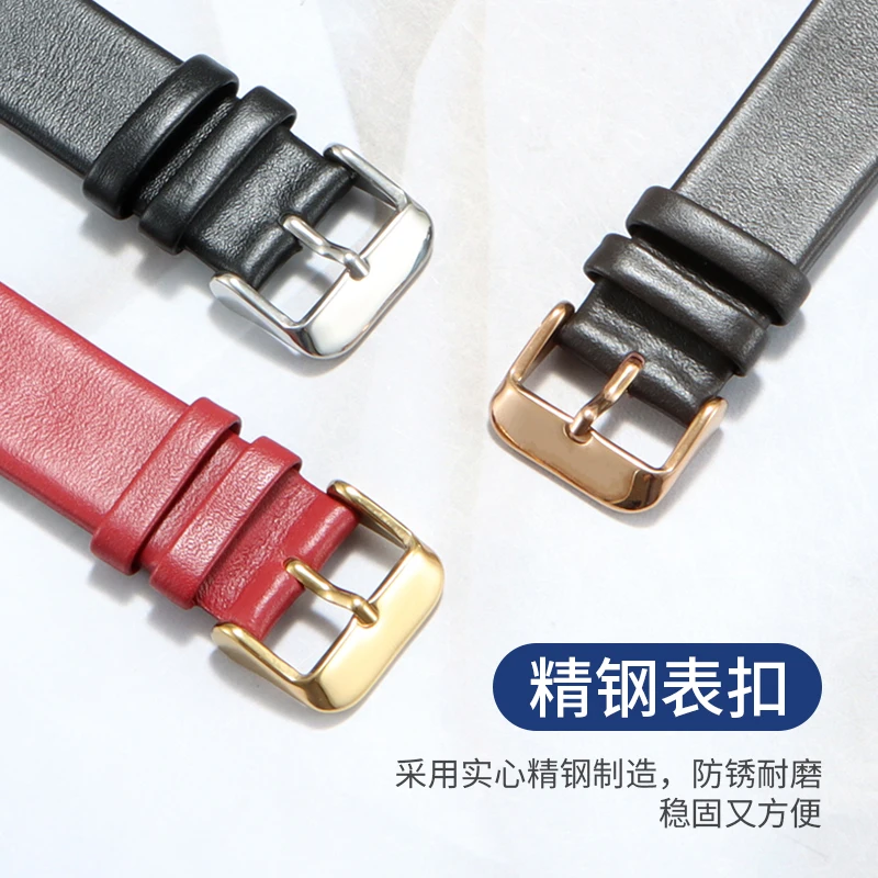 حزام جلدي عادي رفيع للغاية لملحقات سوار CK DW Swarovski للرجال والنساء 12mm14mm16mm20mm21mm22mm