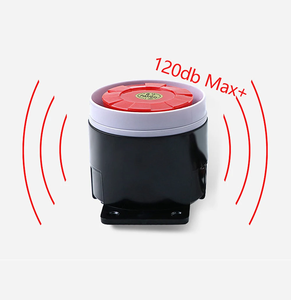 Piezoelectric Buzzer Siren Alarm Horn Anti-theft Alarm Wired 12v High Decibel User Access Control