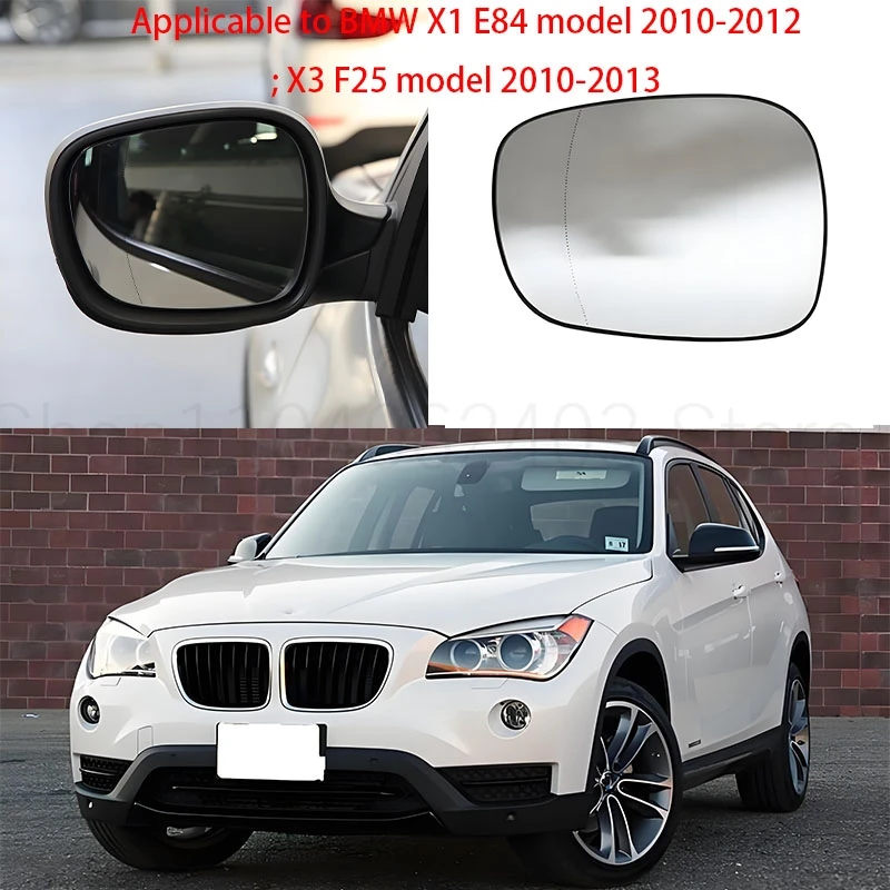 Heated Auto Side Mirror Glass for BMW X1 E84 2009-2015 X3 F25 2010- 2014 Left Right Replace door wing rearview مرايا وأغطيتها