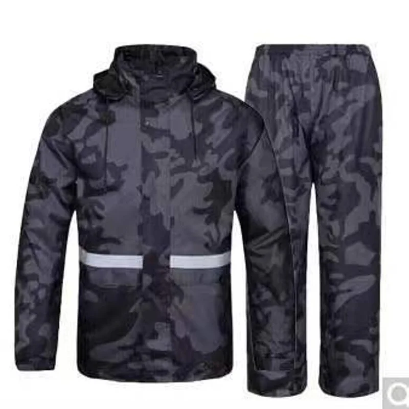 Outdoor Camouflage Windproof And Waterproof Raincoat Suit Cycling Sports Wilderness Exploration Overcoat