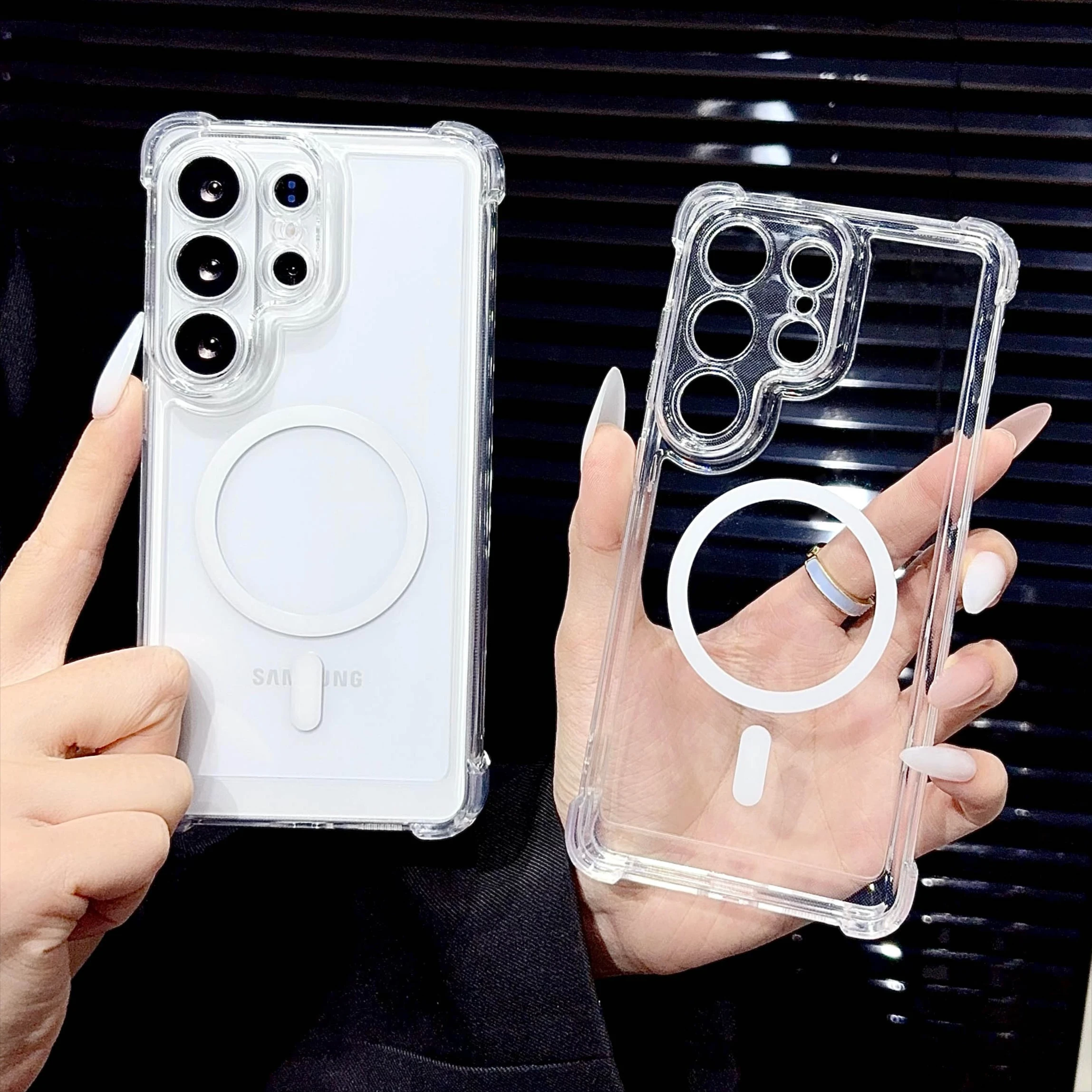 Shockproof Airbag Magnetic 2-in-1 Phone Case For Samsung A11 A21 A31 A37 A41 A53 A54 A55 A56 A57 S20 S22 S23 S24 S25 S26 Plus