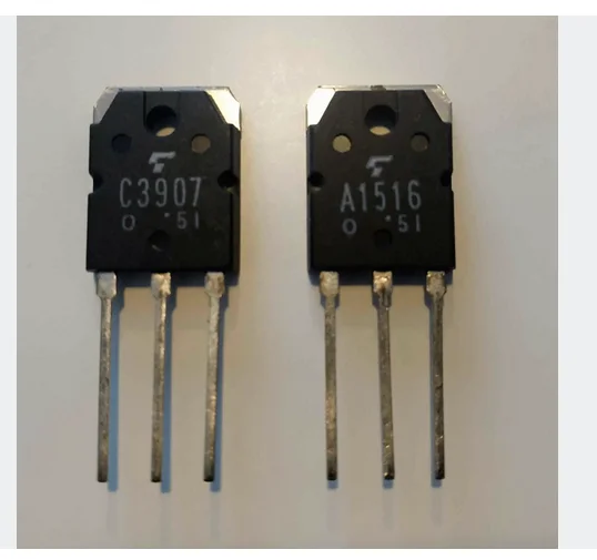 

(10pcs) 2SC3907 2SA1516 TO-3P Silicon NPN Power Transistors Audio Amplifier Paired Tube C3907 A1516