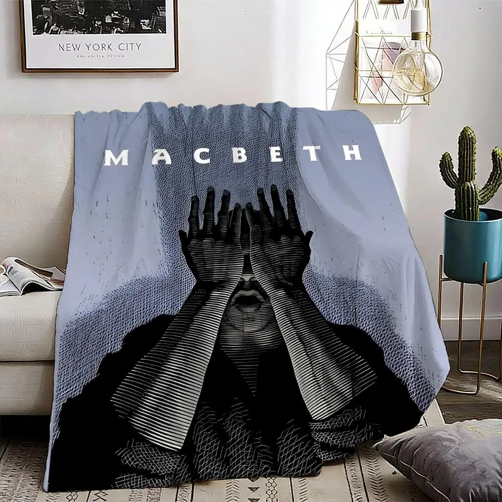

Macbeth Throw Lightweight 240g Flannel Blanket Soft Skin-friendly for Summer Cooling