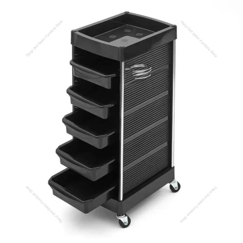 French High End Hair Salon Trolley Modern Minimalist Hair Salon Multi Layer Drawer Storage Rack Salon Furniture Muebles FYST