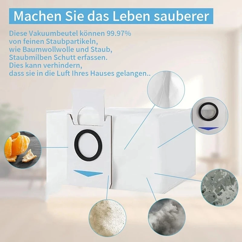 كيس غبار ممسحة لملحقات قطع الغيار Ecovacs Deebot X2 / X2 Omni / X2 Pro / DEX86