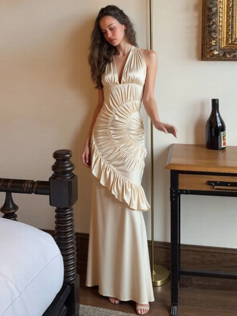 엘리 V넥 행잉 네 드 여성용 엘리 슬리밍 롱 스커트 슬레 H 폴리에스터 원단 폴리에스터 95% 스판덱스 5% 스커트