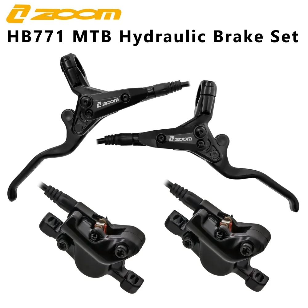 

ZOOM велосипедный гидравлический дисковый тормоз, комплект, 2-поршневой масляный тормоз MTB, дисковый тормоз 800/1400 мм для складного велосипеда Mtb