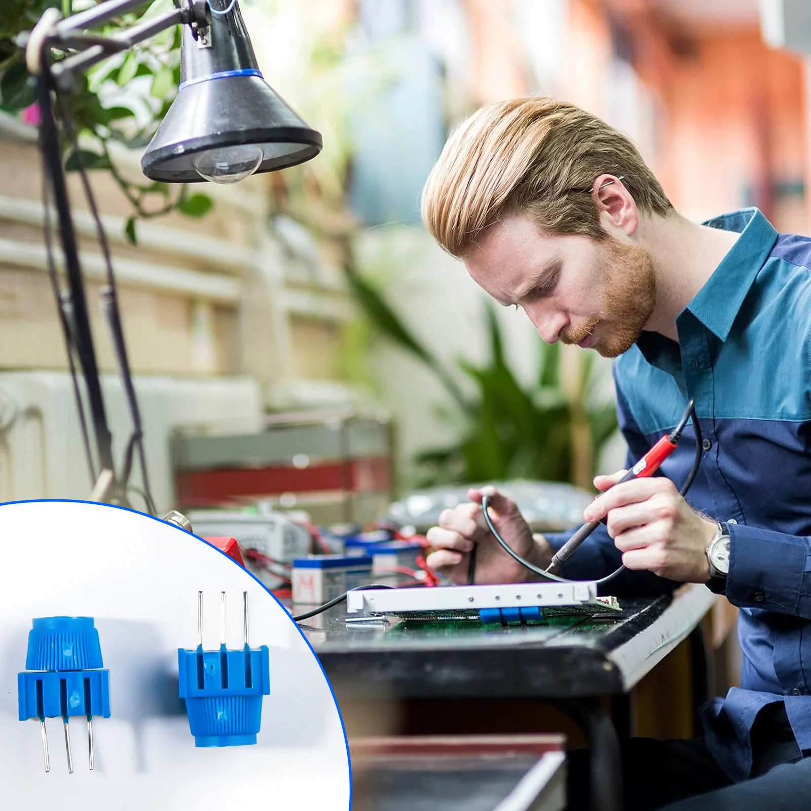 Potentiomètre de coupe 10K Ohm, 12 pièces, avec bouton, Kit d'assemblage de potentiomètre de tondeuse à résistance Variable, Compatible Arduino