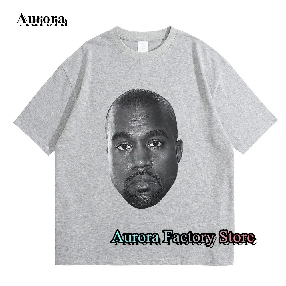 2024 Summer Men Women Cotton T-Shirt Hip Hop Tops Tees Male Rapper Kanye West Graphic Clothing Fashion Short Sleeve Streetwear3﻿