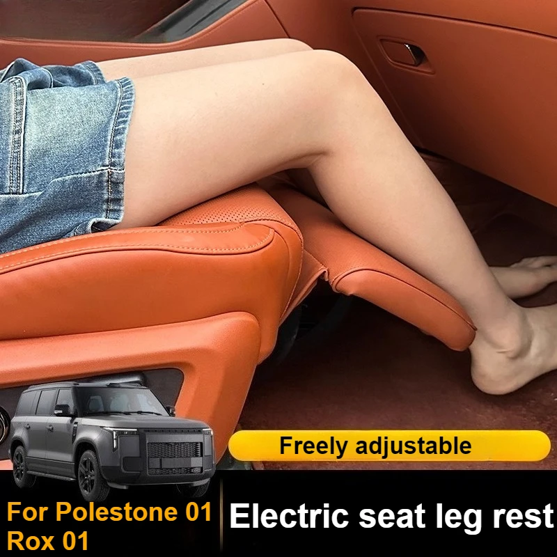 For BAIC Jishi Polestone 01 Rox 01 2023-2025 Electric Leg Rest Passenger Queen Seat Leg Support Co-pilot Extension Resting Pad